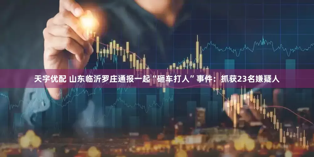 天宇优配 山东临沂罗庄通报一起“砸车打人”事件：抓获23名嫌疑人